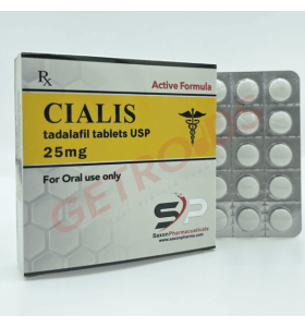 Cialis 25 mg 50 Tablets Saxon Pharma USA