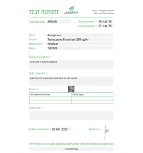 Testosterone Enanthate 250 mg 10 ml Xeno US